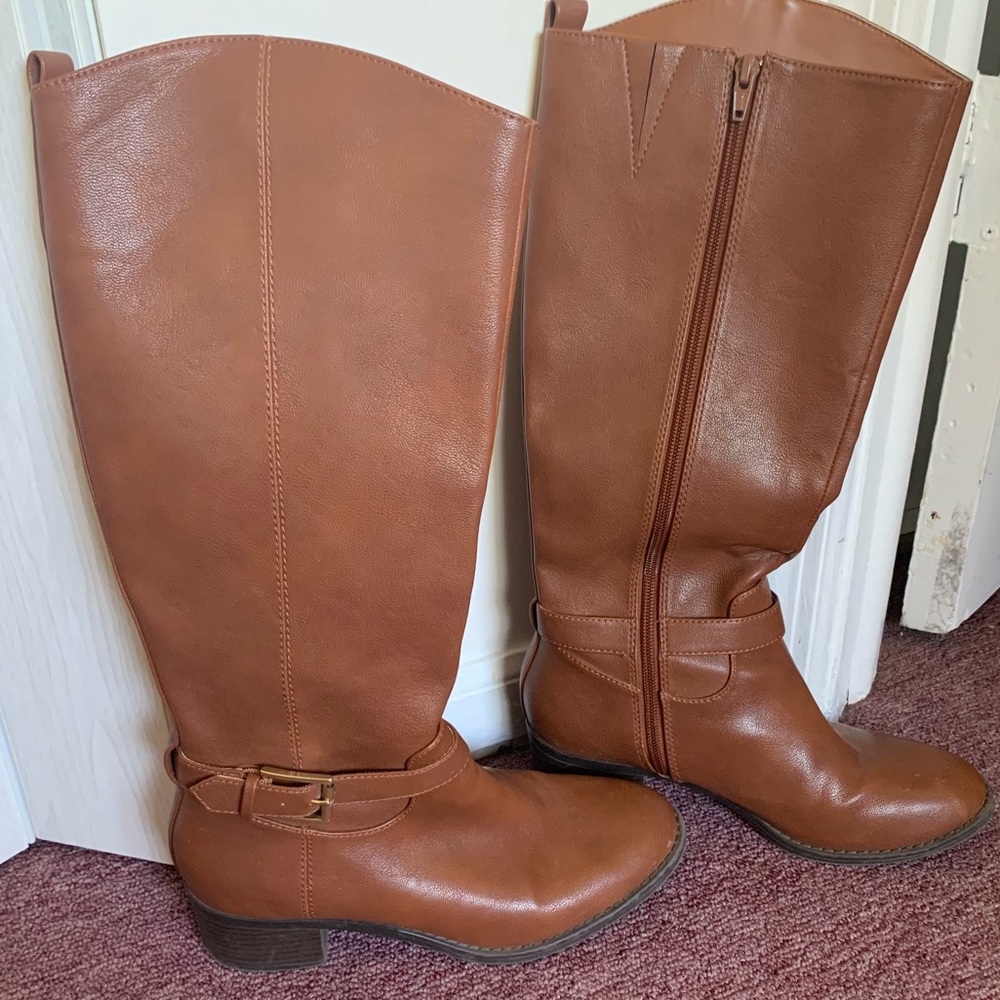 Super Cute Cognac Riding Boots